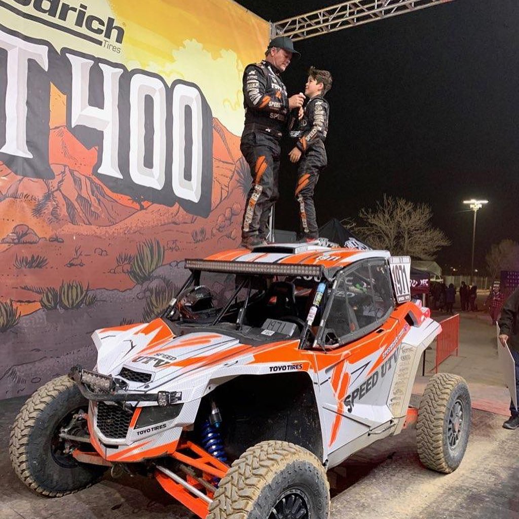 Mint 400 we have won the mint 400 in pro production UTV. Thanks to @robbygordon ...
